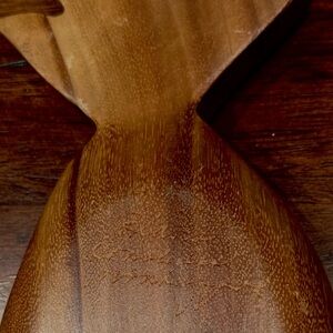 Vintage 5 x 11 Signed Monkey Pod Blair Hawaii Wooden Carved Pineapple Bowl